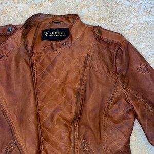 Brown Guess leather jacket